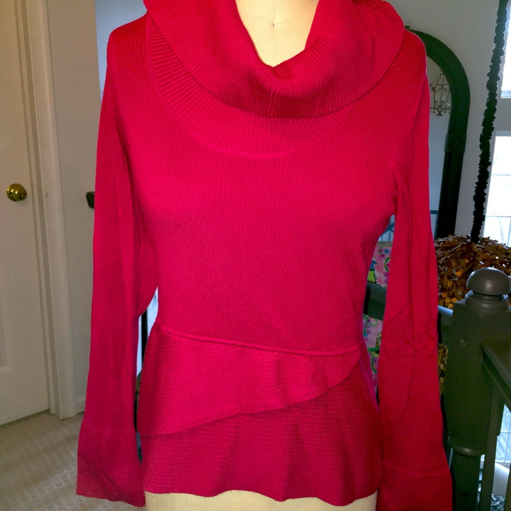 White House black market red sweater